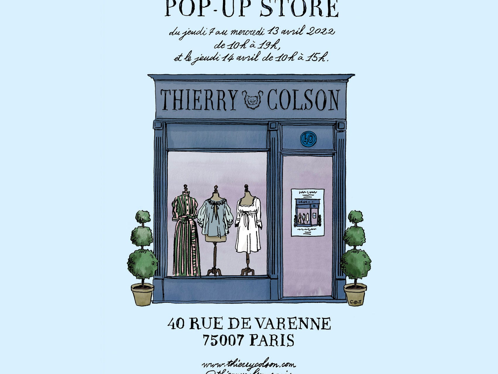 🇫🇷 POP UP STORE - From April 7th to April 14th 2022 🇫🇷