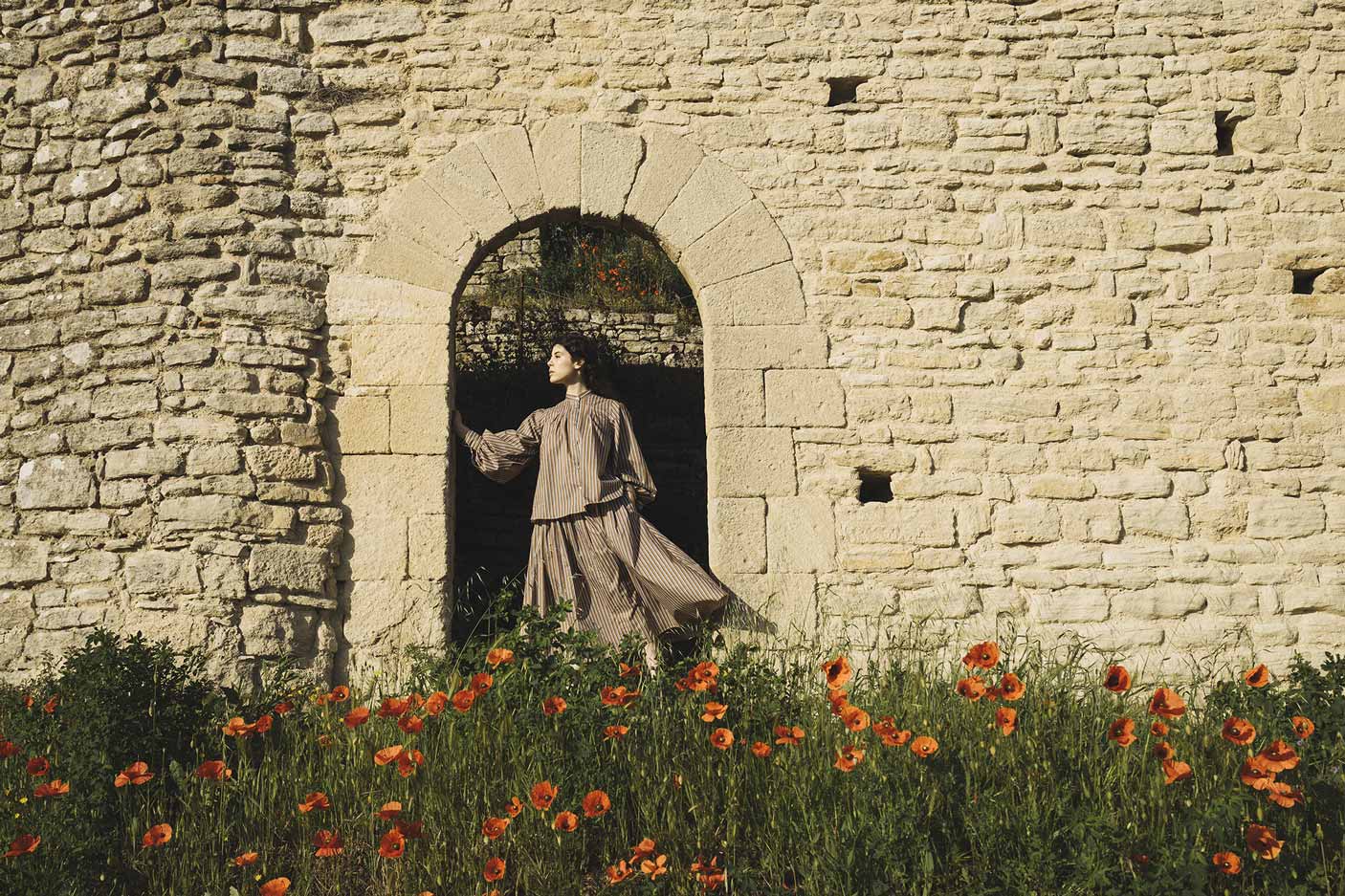 Louise wearing a Yana Copper Blouse by Their Colson - Photographed by Jamie Beck