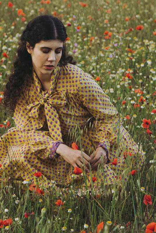 Thierry Colson Alba Blouse Yellow Magenta Pre Spring 2024