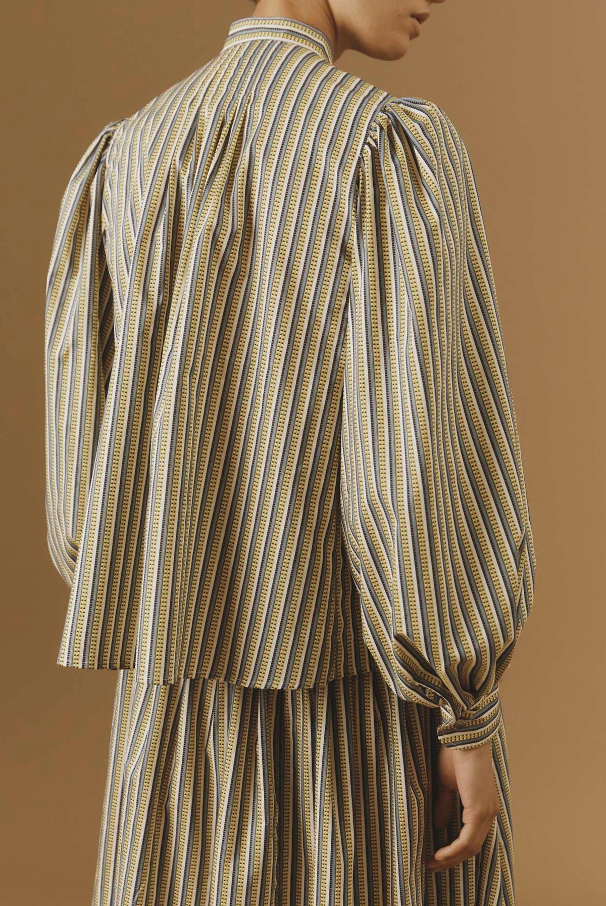 Back view of Yana Yellow Blouse - Pre Spring 2024 - Thierry Colson