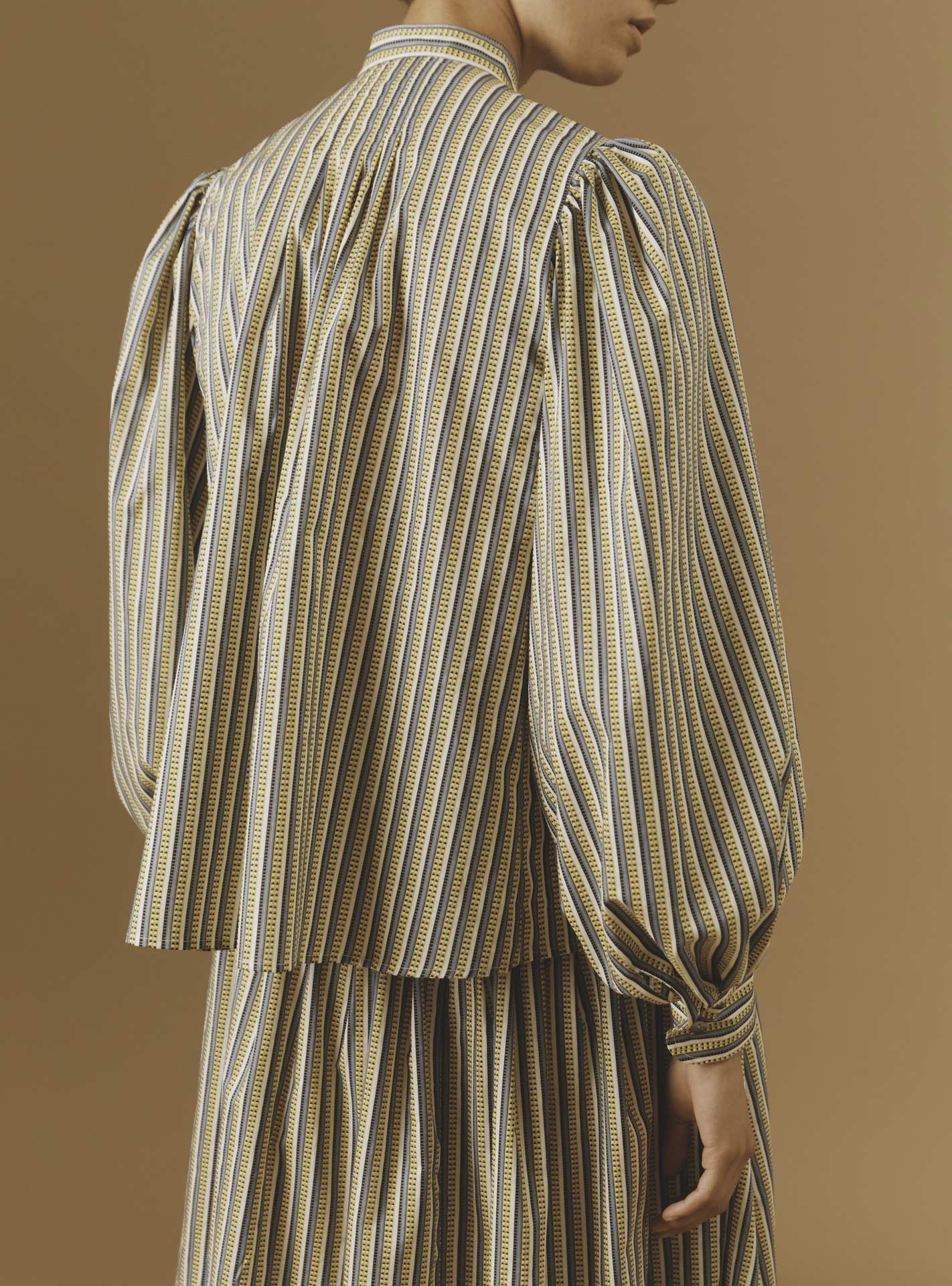 Back view of Yana Yellow Blouse - Pre Spring 2024 - Thierry Colson