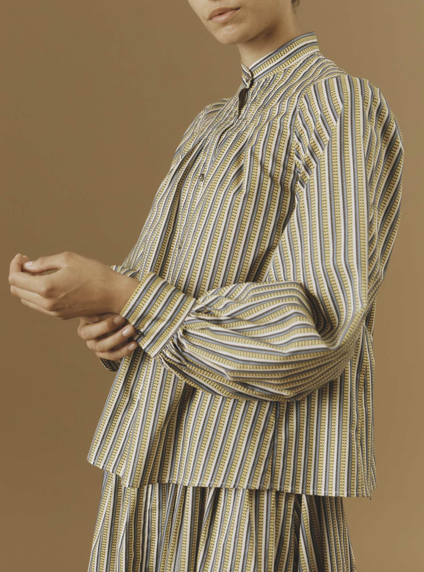 Detail of Yana Yellow Blouse - Pre Spring 2024 - Thierry Colson