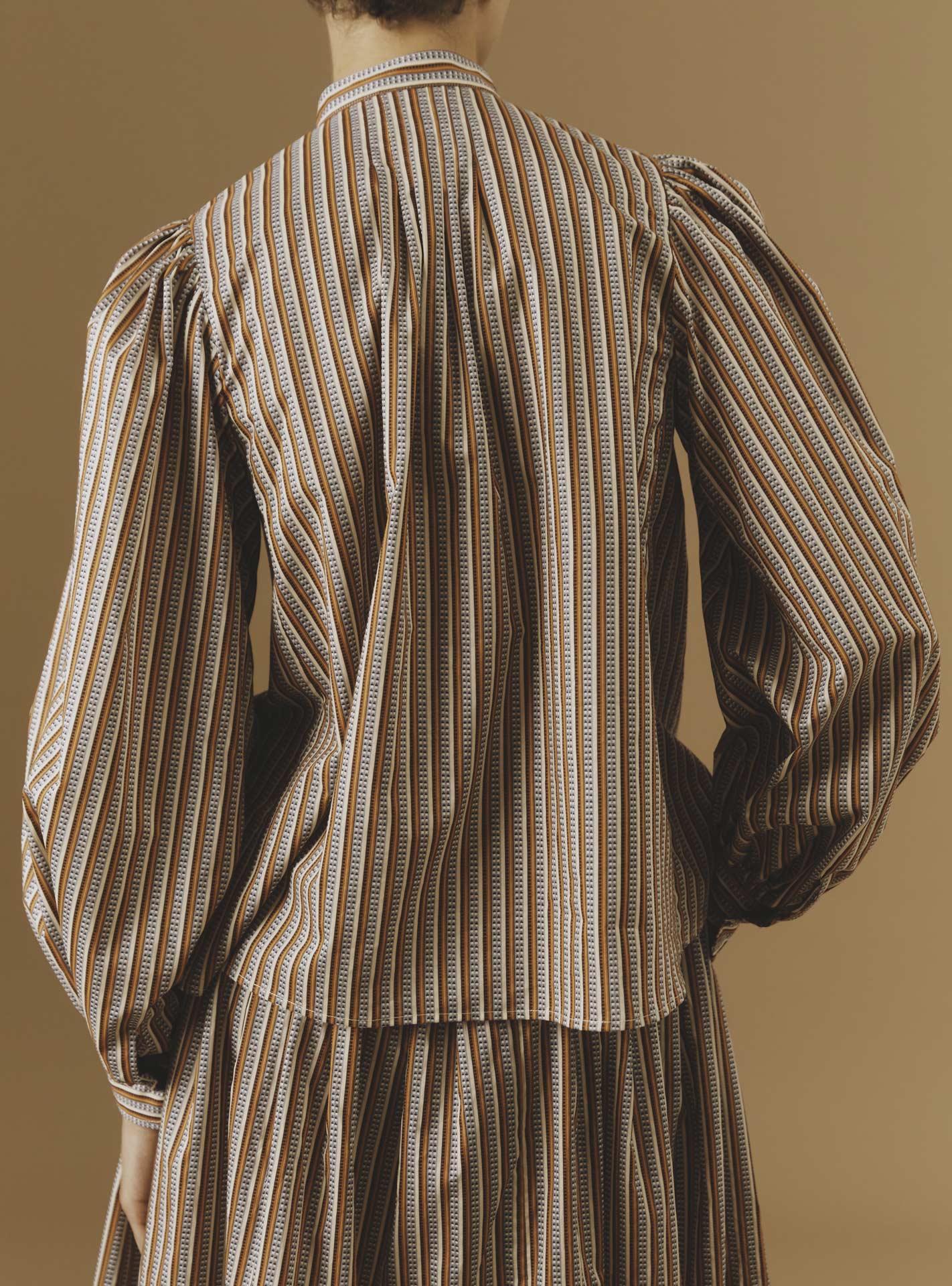 Back view of Yana Copper Blouse - Pre Spring 2024 - Thierry Colson