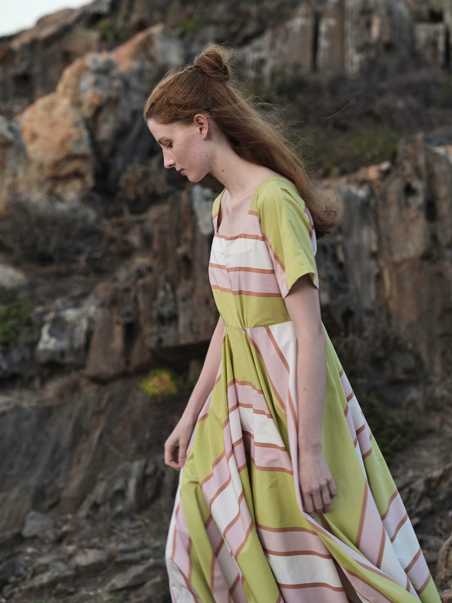 Thierry Colson Lookbook SS24 photographed by Stéphane Gautronneau - Allegria dress close up