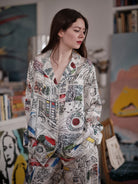 ALBERTINE Pyjama by Thierry Colson -Scarf pattern by Sacha Floch Poliakoff