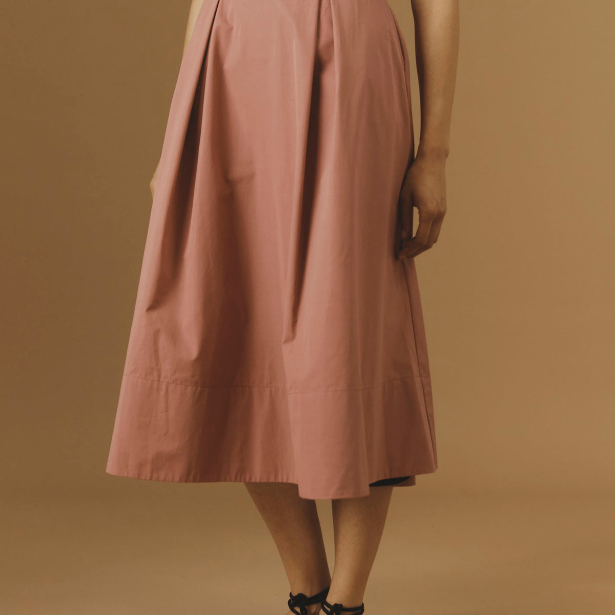 Wynona Rosewood Cotton Skirt - Thierry Colson