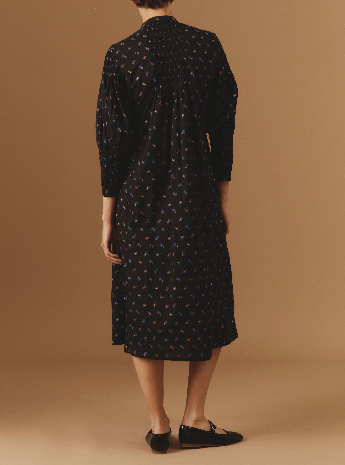 Back view of Yvana Black dress by Thierry Colson - Pre Spring 2024