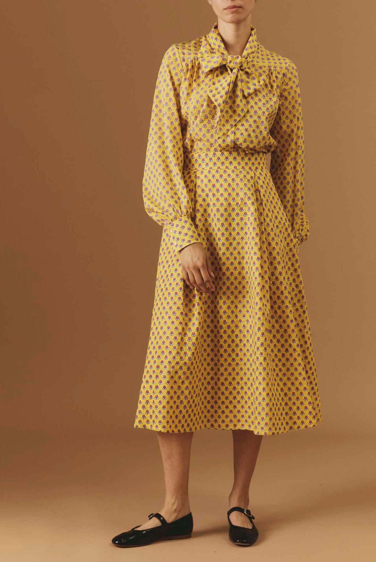Thierry Colson Alba Blouse Yellow Magenta Pre Spring 2024