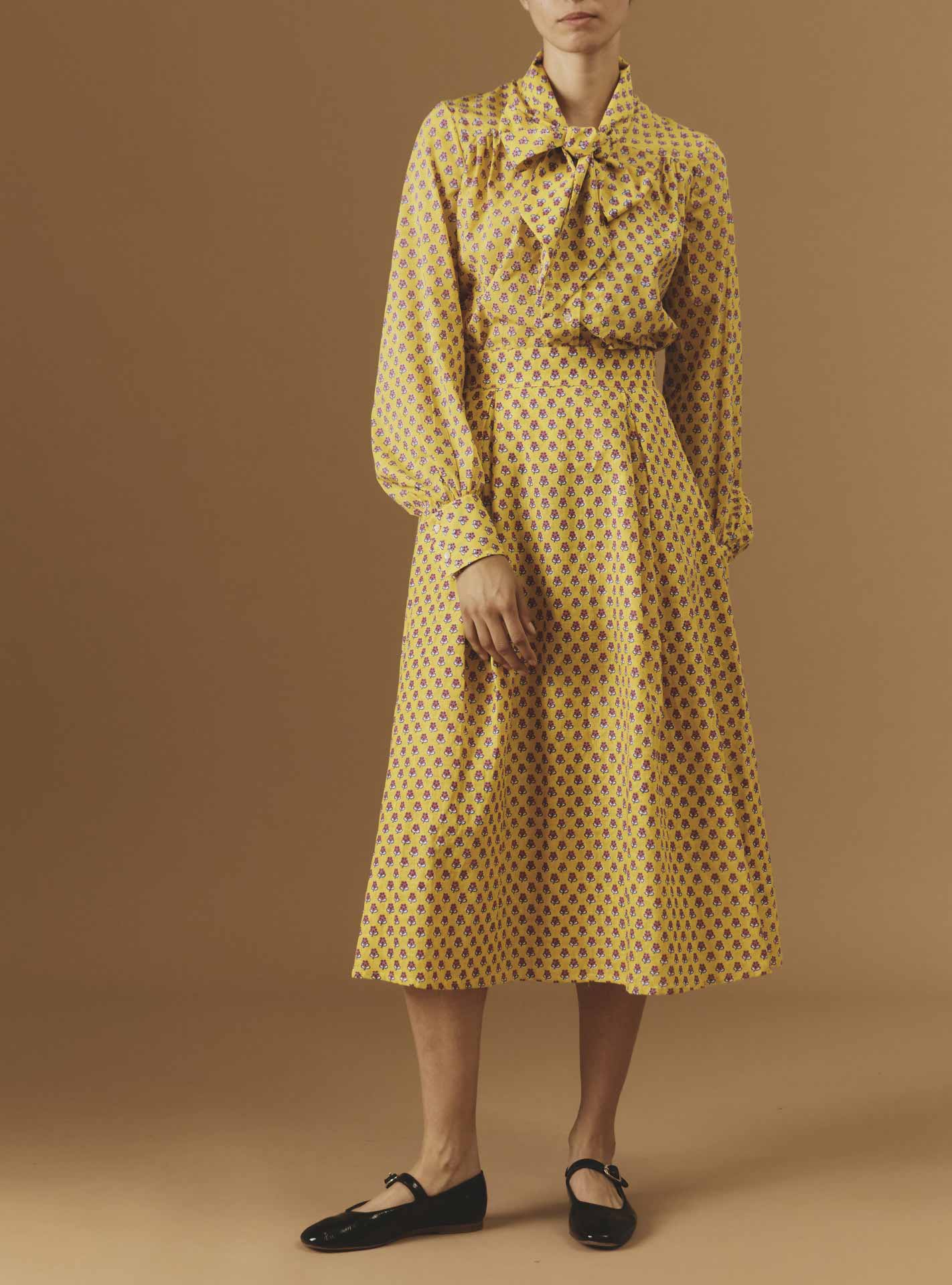 Thierry Colson Alba Blouse Yellow Magenta Pre Spring 2024