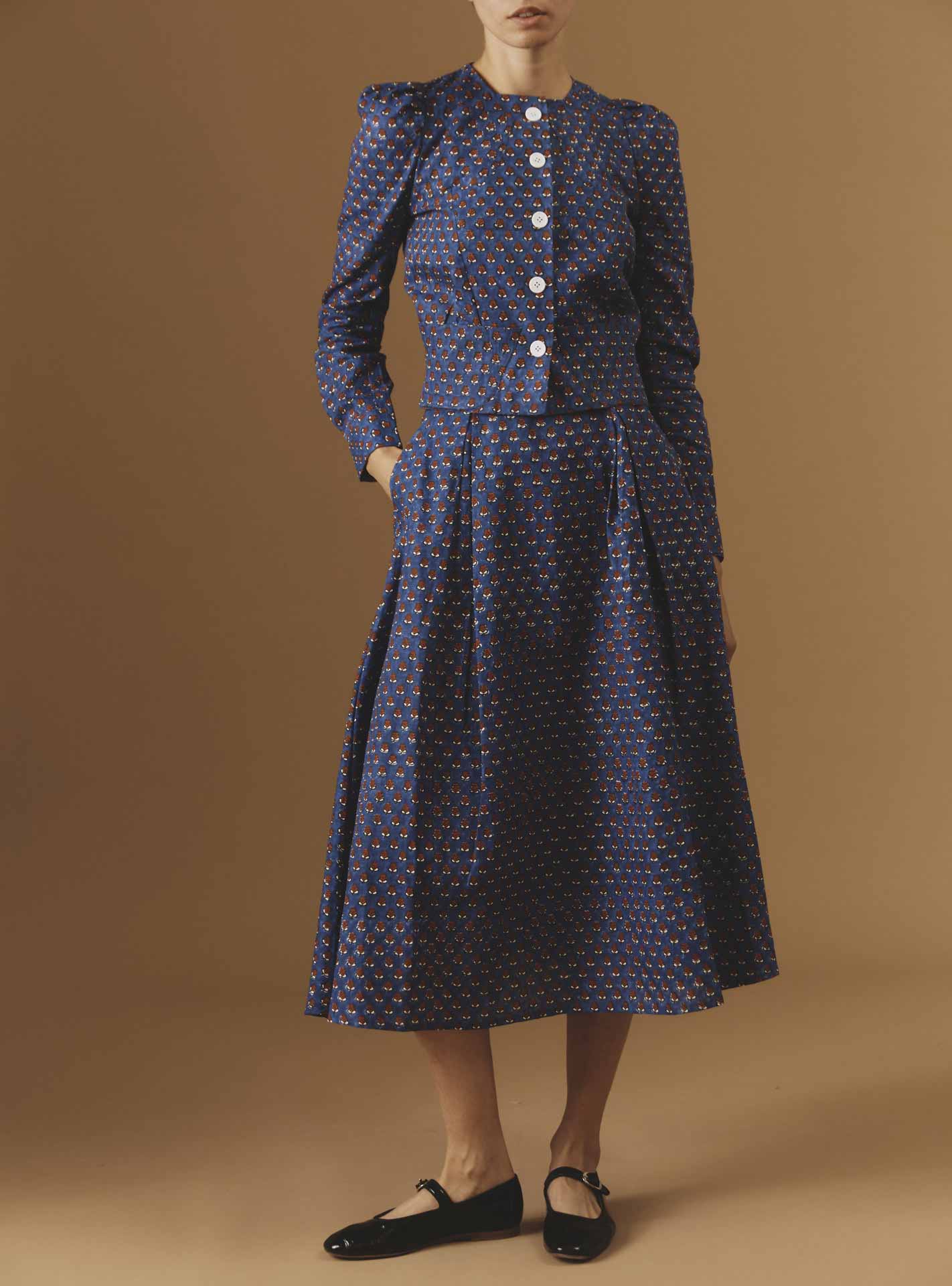 Thierry Colson Arabella Jacket Cobalt Blue Rustu Orange Pre Spring 2024