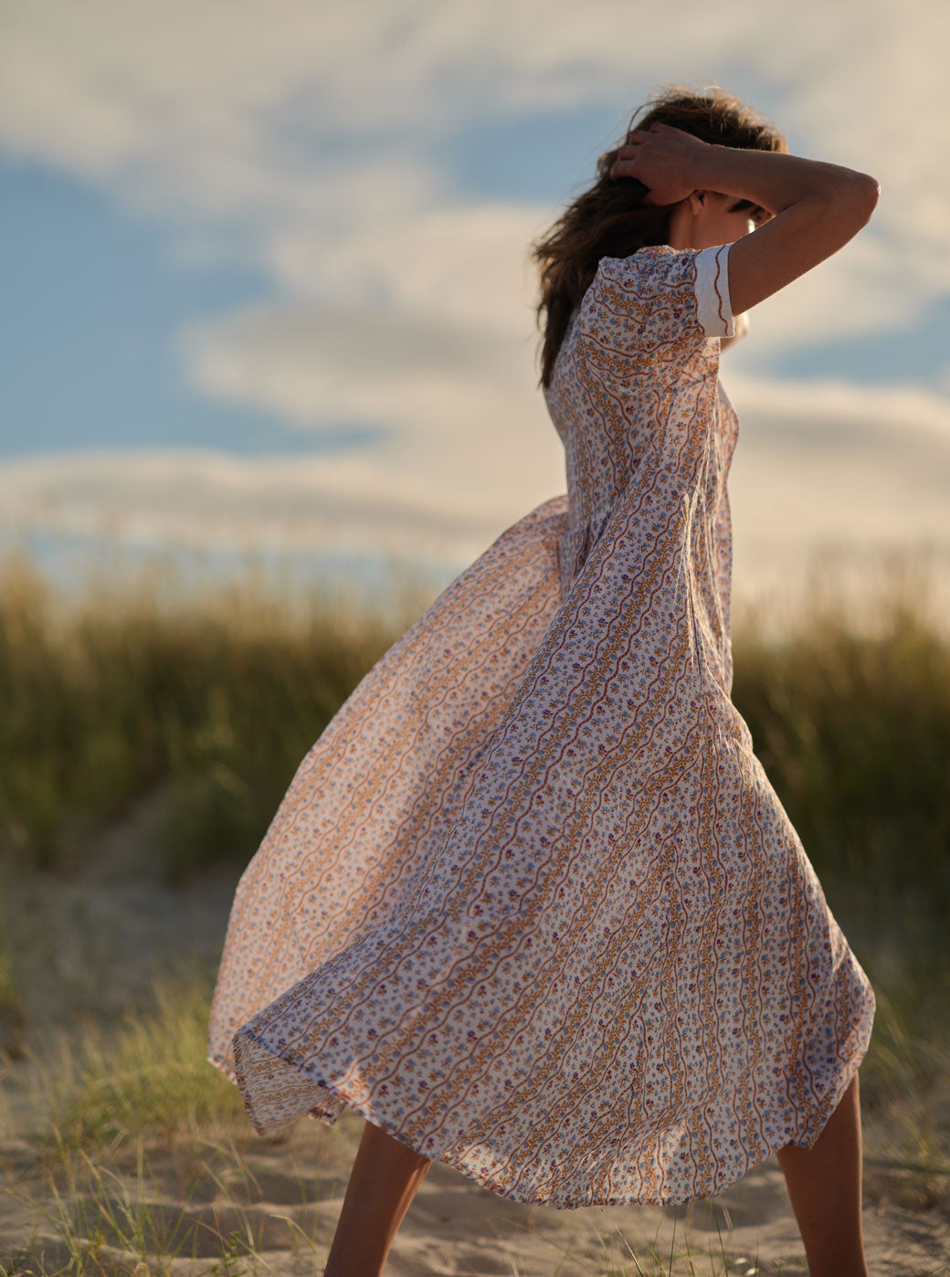 The Pre-Spring 23 version of the Venetia dress by Thierry Colson - photographed by Stephane Gautronneau