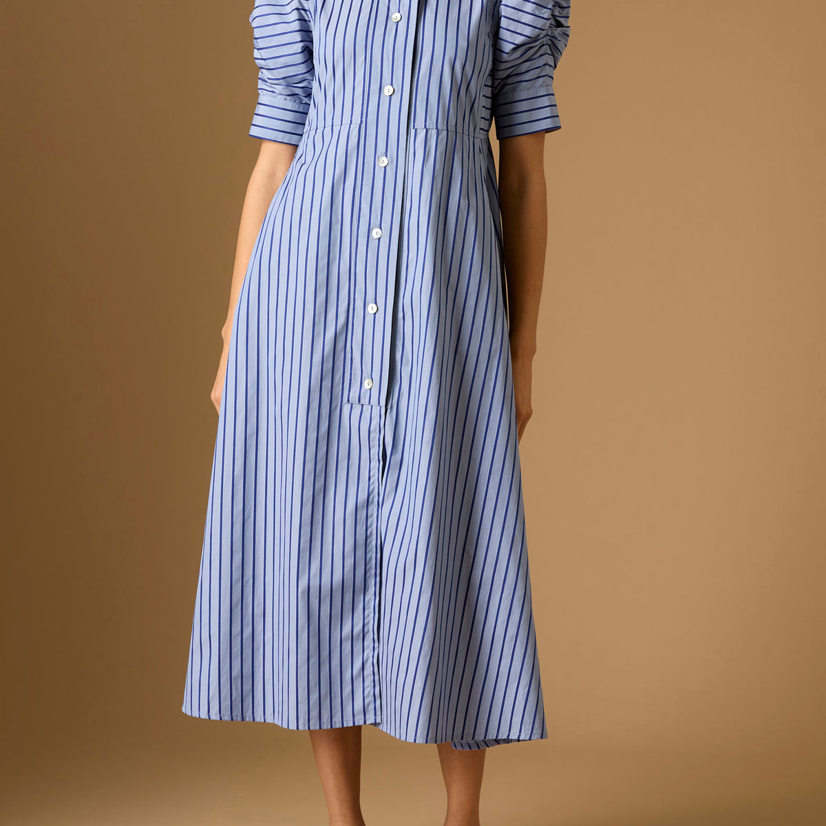 CORVAYA DRESS, LOW TIDE NAVY LEGACY STRIPE
