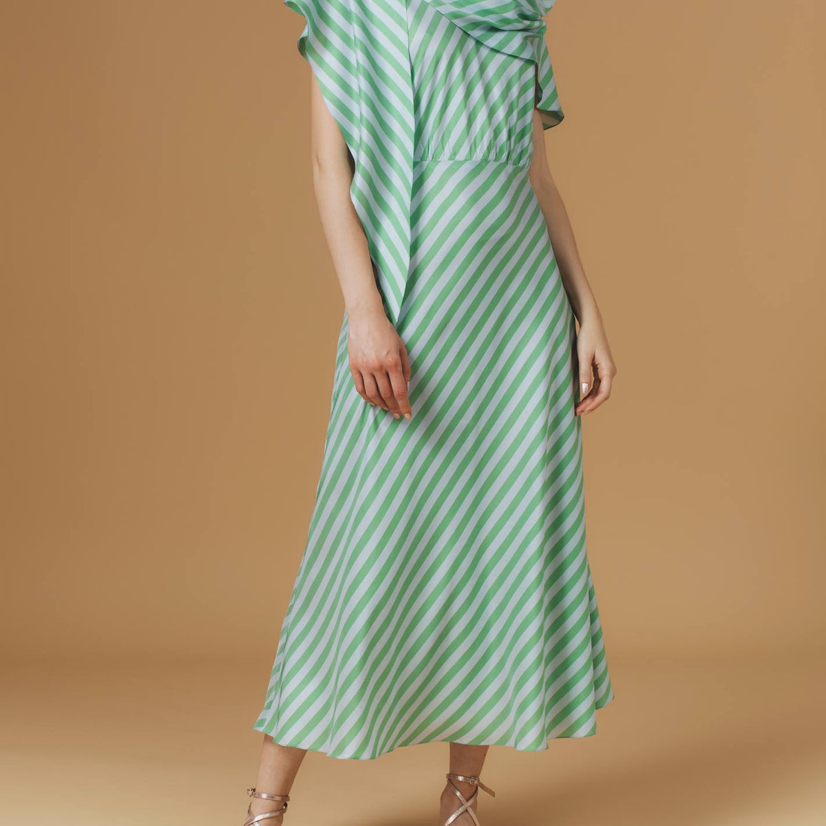 Thierry Colson Whitney Midi Dress - Bouboulina Stripes