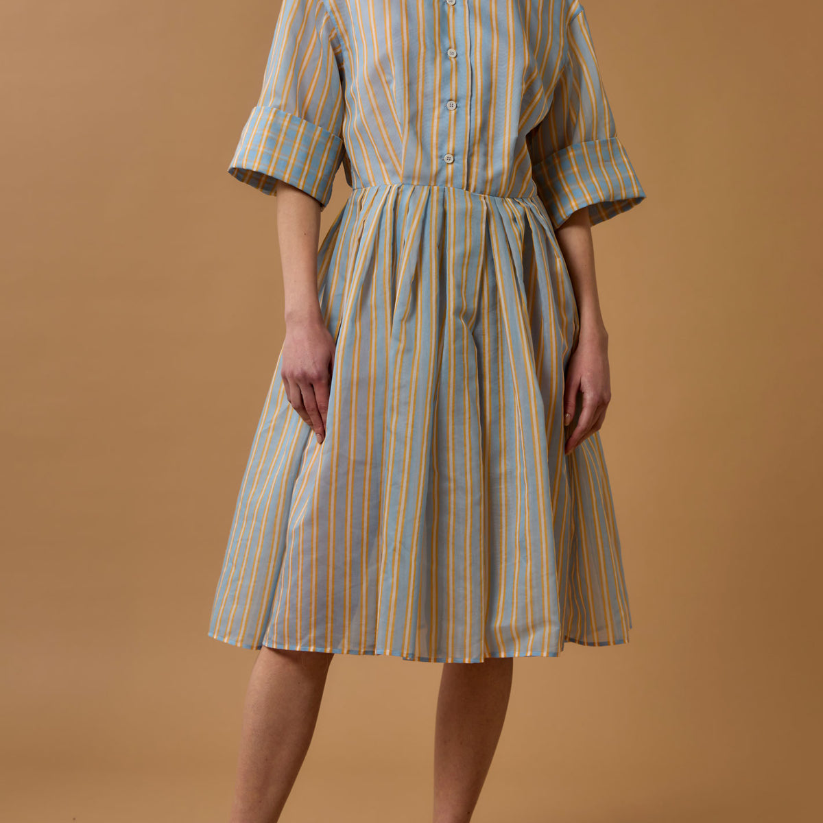 Oriane Knee Dress - Berlingot Stripes