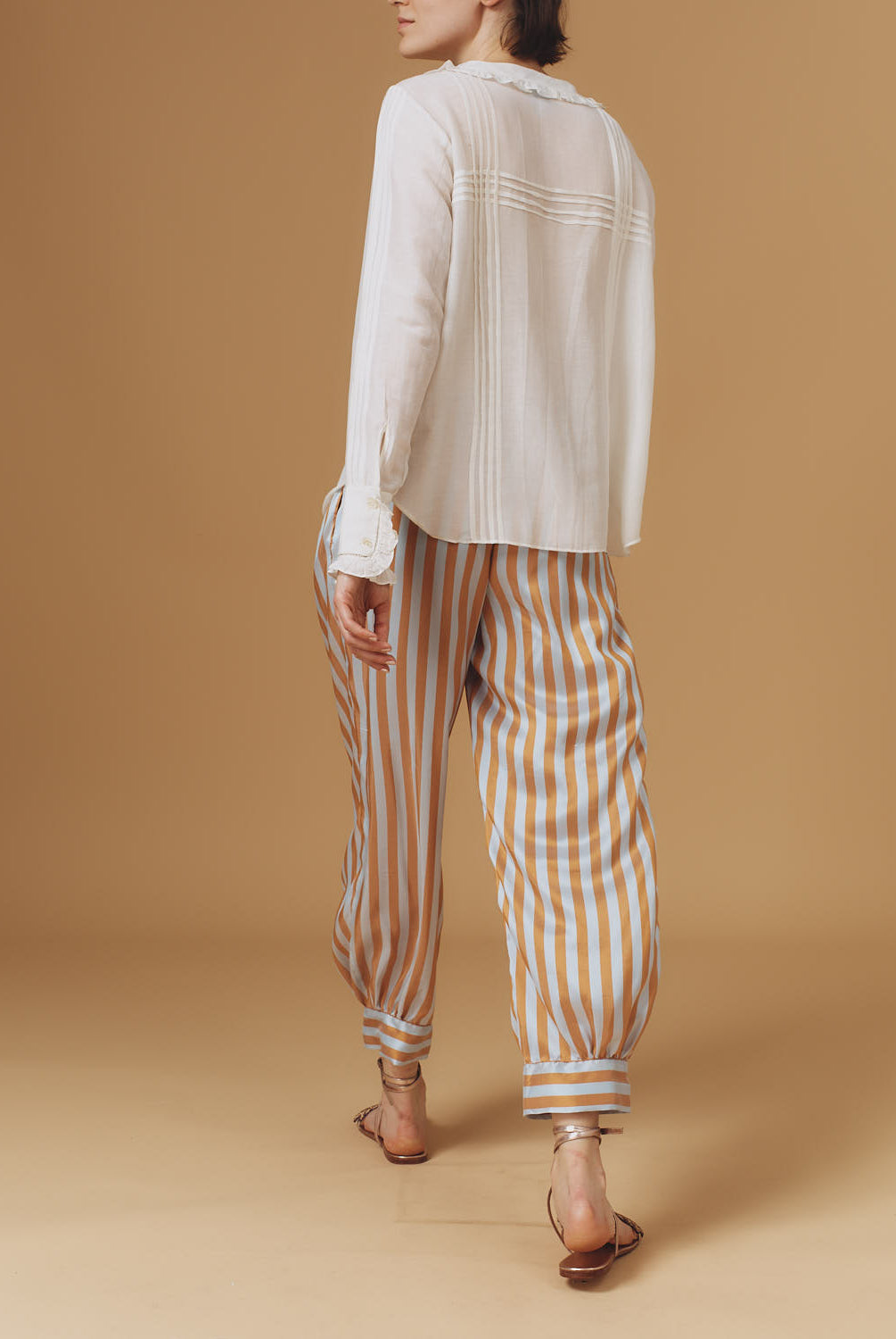 Back view of Zulaika Boutis Off White Blouse by Thierry Colson