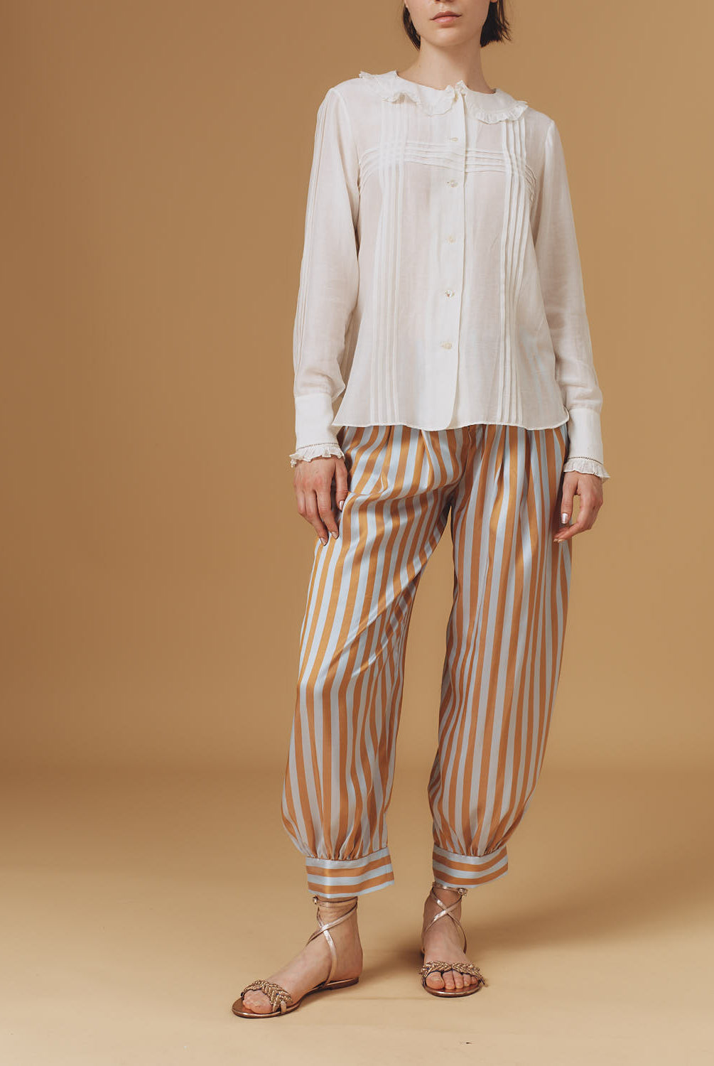 Large view of Zulaika Boutis Off White Blouse by Thierry Colson