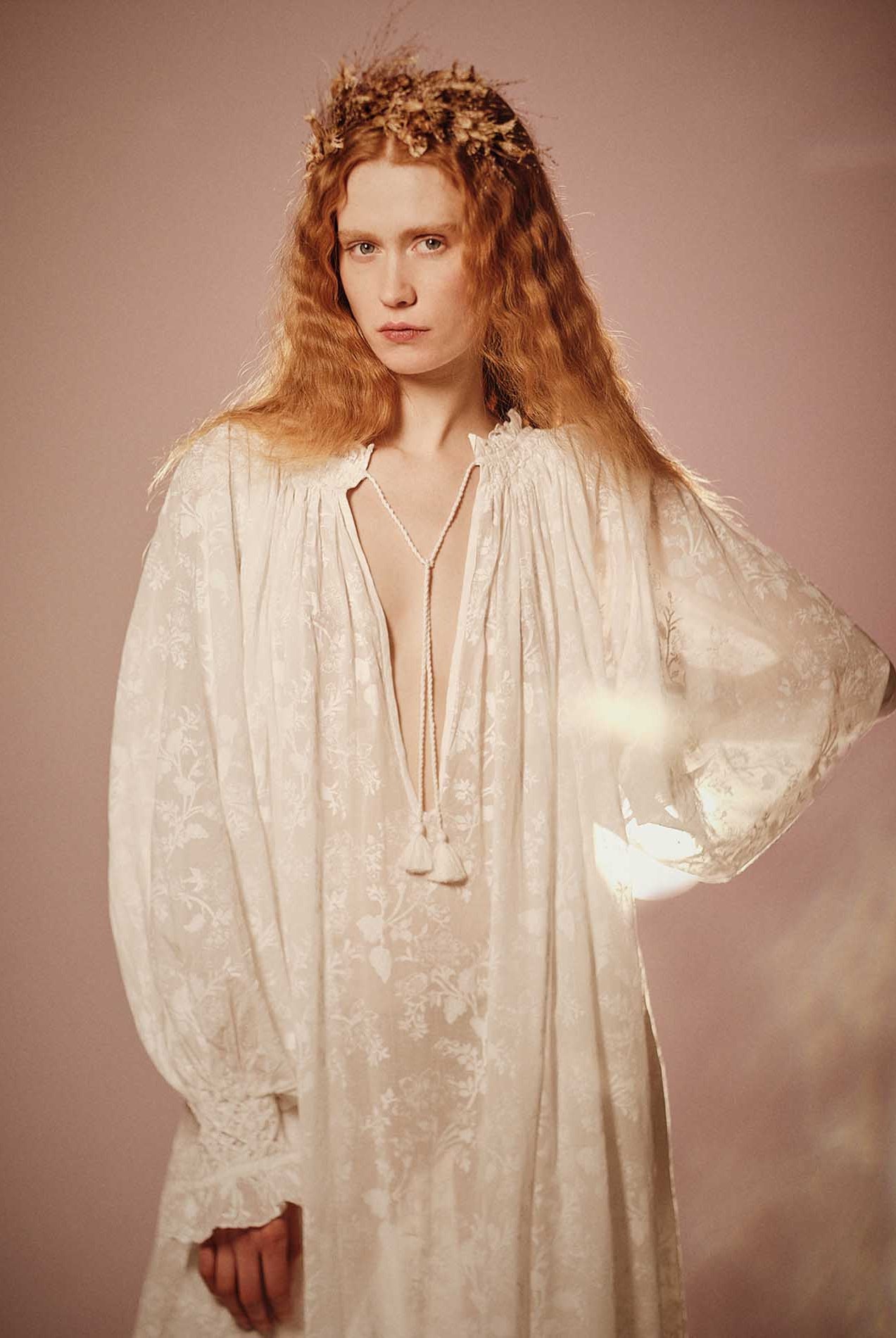 Vladia Chintz White Dress by Thierry Colson - photographed by Stéphane Gautronneau
