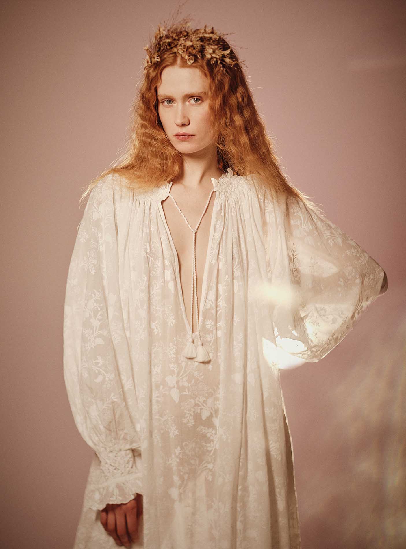 Vladia Chintz White Dress by Thierry Colson - photographed by Stéphane Gautronneau