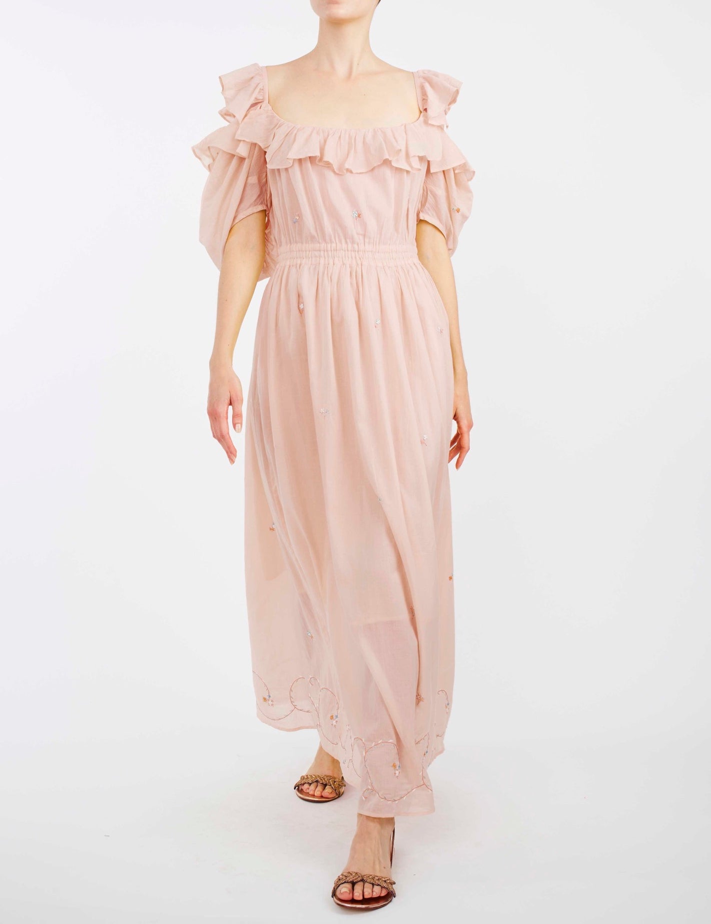 Venus Boudoir Carmelite Pink Dress by Thierry Colson