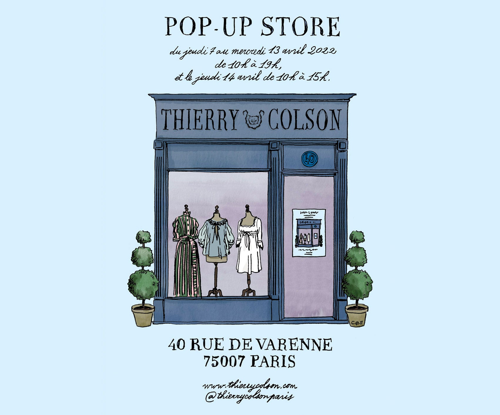 🇫🇷 POP UP STORE - From April 7th to April 14th 2022 🇫🇷