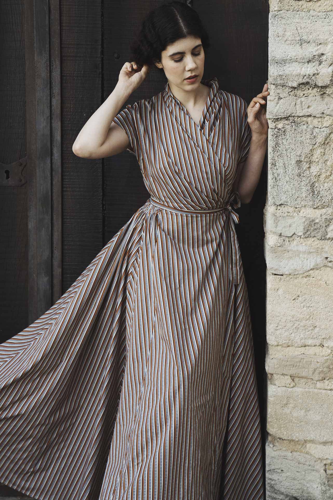Louise wearing the Isolde Copper Long Dress by Thierry Colson - Photographed by Jamie Beck
