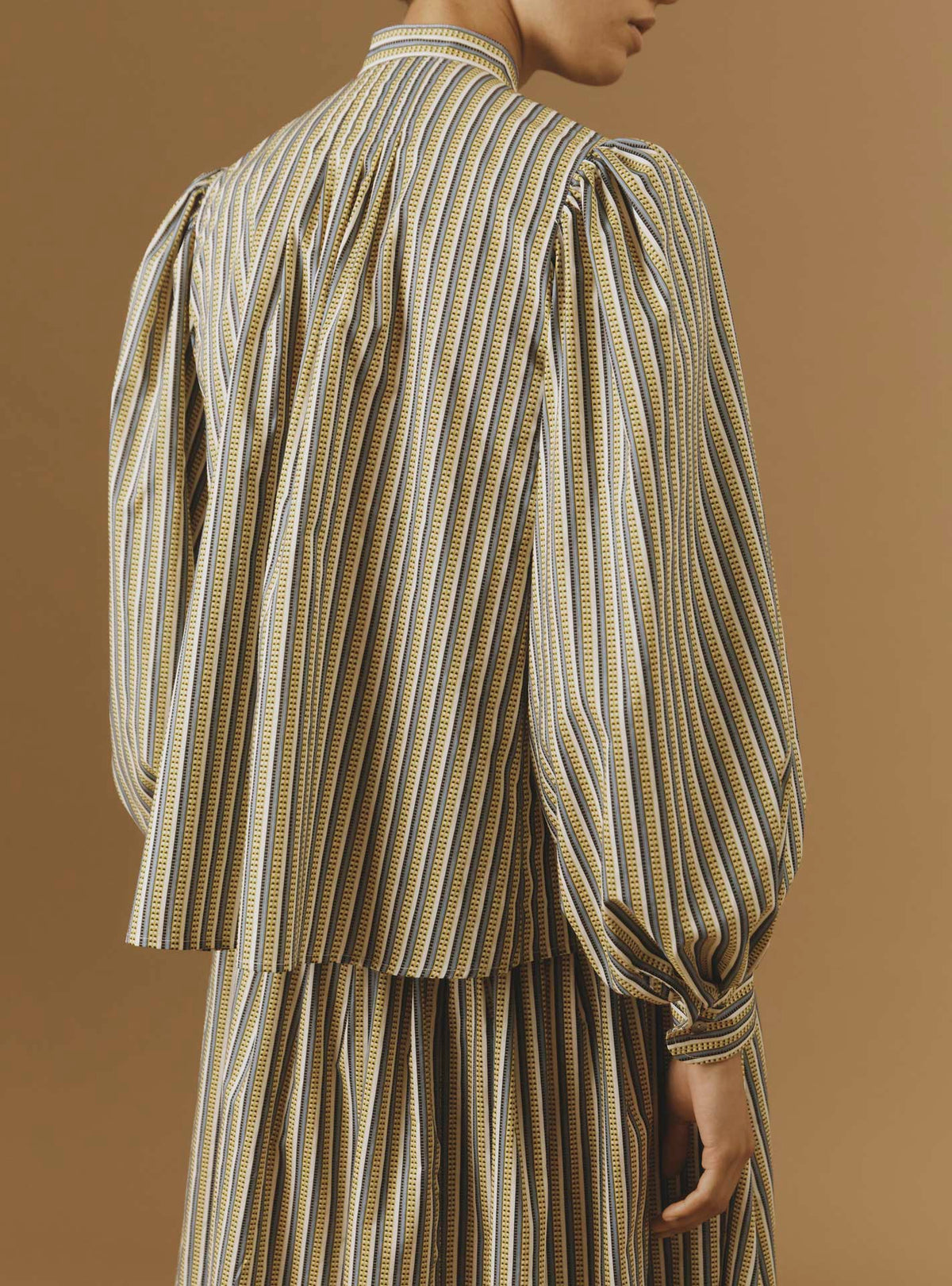 Back view of Yana Yellow Blouse - Pre Spring 2024 - Thierry Colson