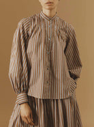 Front view of Yana Copper Blouse - Pre Spring 2024 - Thierry Colson