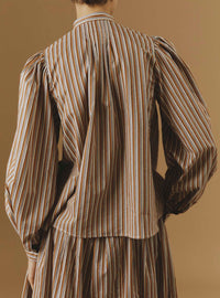 Back view of Yana Copper Blouse - Pre Spring 2024 - Thierry Colson