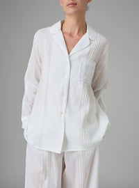 Albertine Pajamas set - Khadi Voile Lucknow - Off White