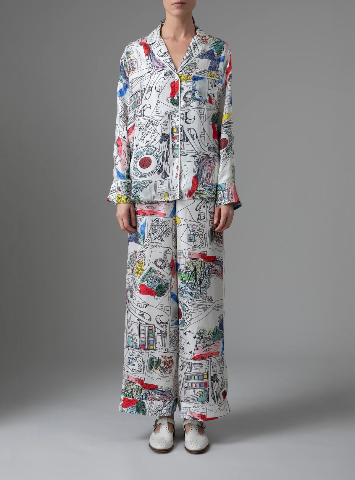 Albertine Pajamas - TCxSFP - Scarf pattern