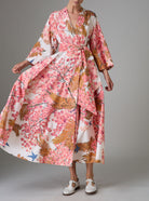 Almudena kaftan kimono dress in Garden of Eden print by Thierry Colson for Pre Spring 25