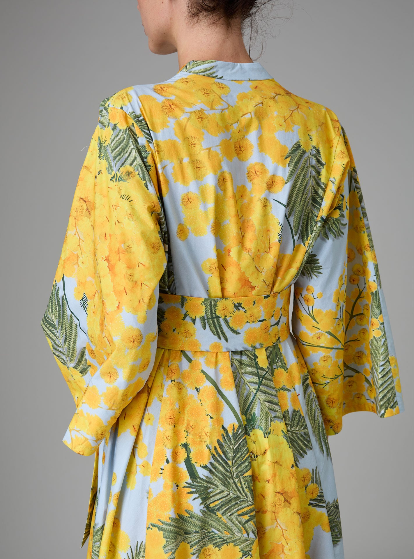 【ウラヤス】 CuLLt KIMONO LONG GOWN Audrey | Printed velvet Long Kimono coat | Japan Silver