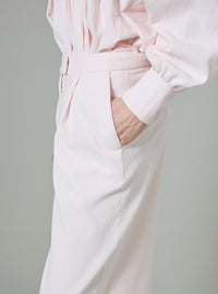 Loulou Trousers - Peony Pink - Plain Corduroy