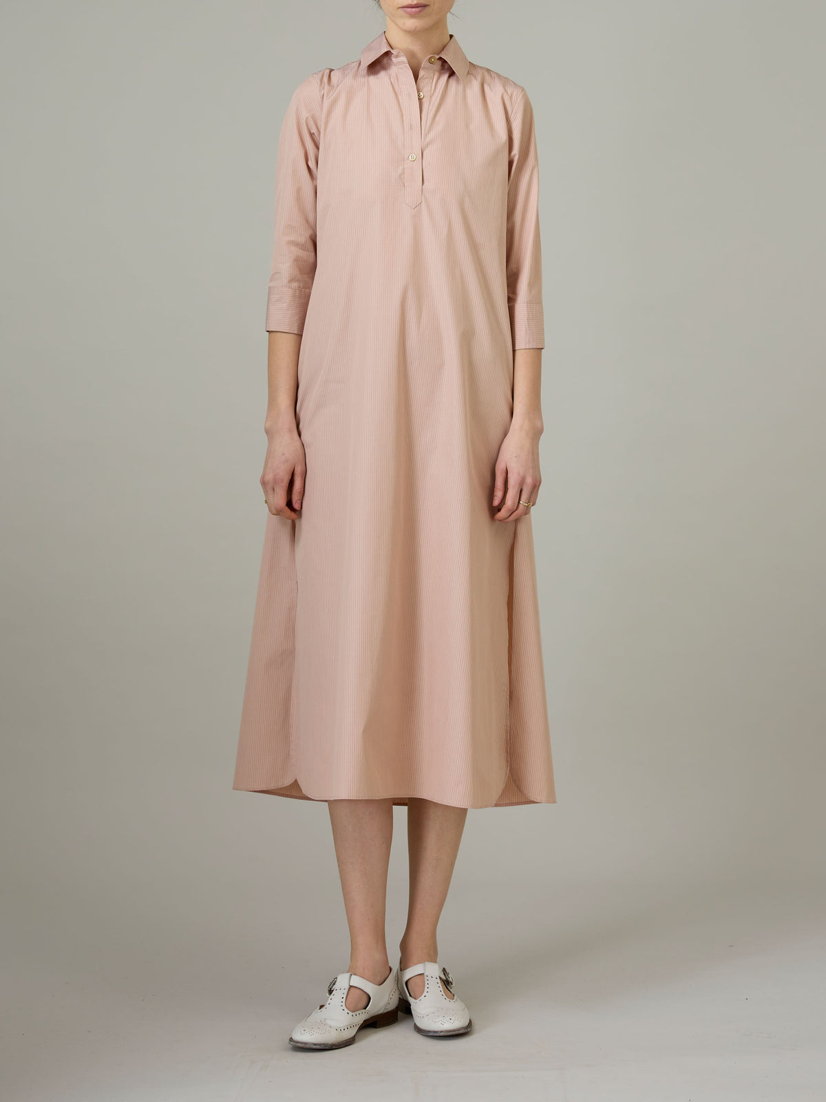 Angelica Dress - Lady Poplin - Biscuit