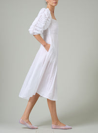Artemisia Dress - Off White - Gilded Age Ruffles