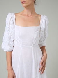 Artemisia Dress - Off White - Gilded Age Ruffles