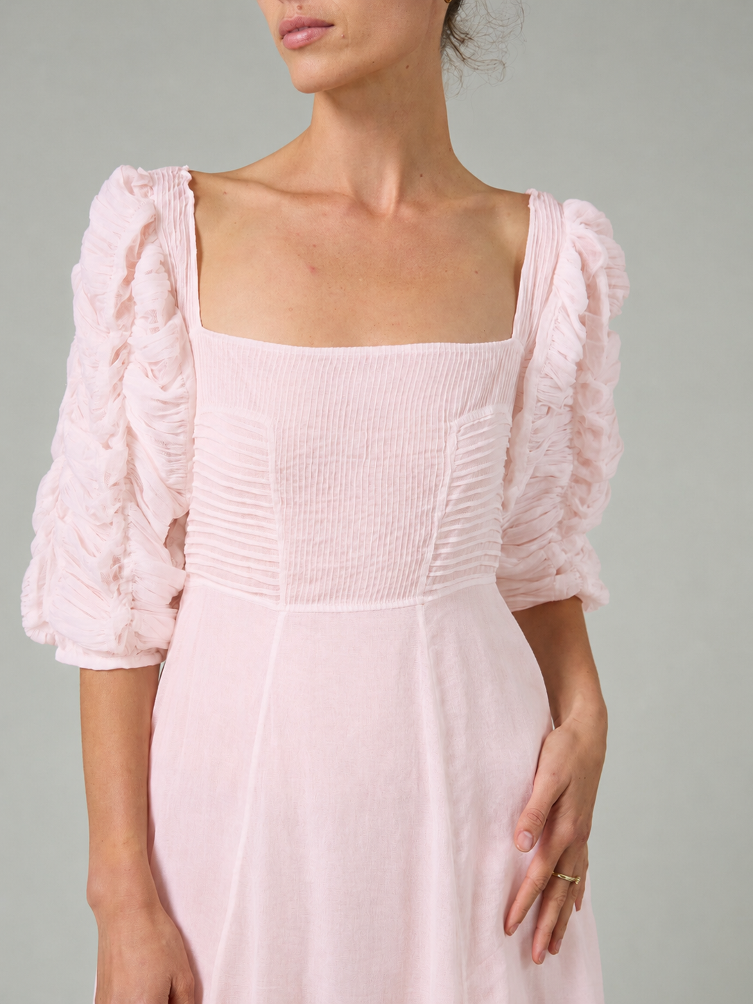 Artemisia Dress - Lotus Pink - Gilded Age Ruffles