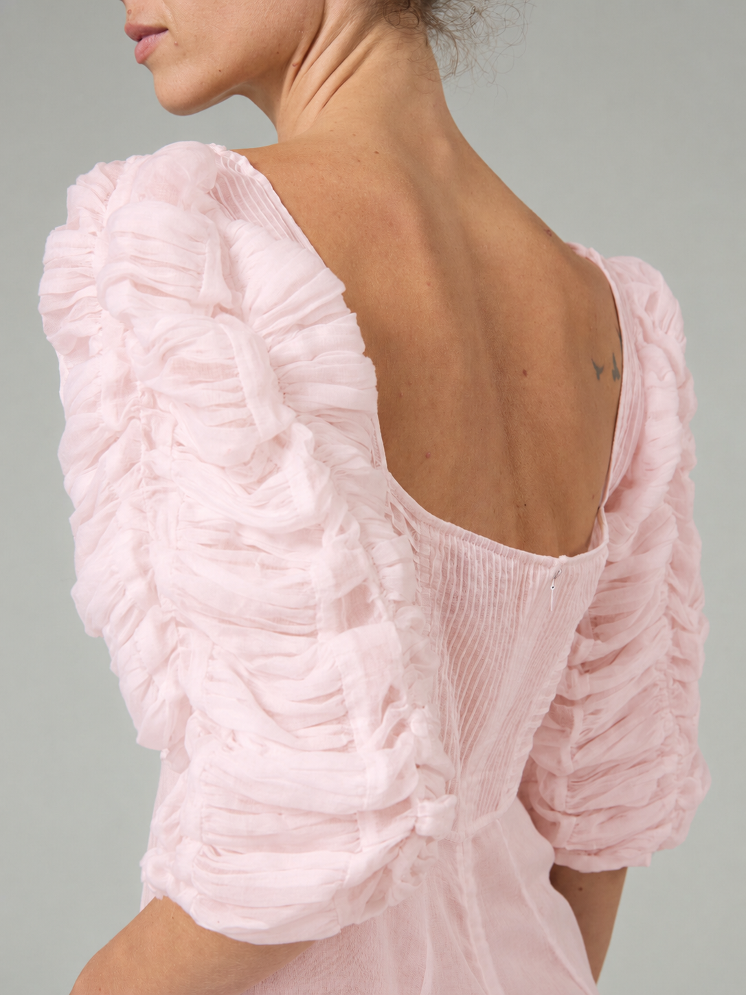 Artemisia Dress - Lotus Pink - Gilded Age Ruffles