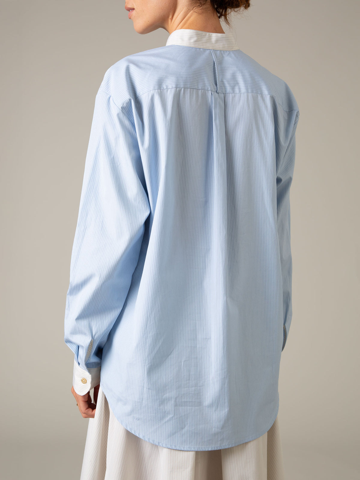 Baptiste Unisex Shirt - Lady Poplin - Office Blue