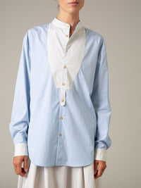 Baptiste Unisex Shirt - Lady Poplin - Office Blue