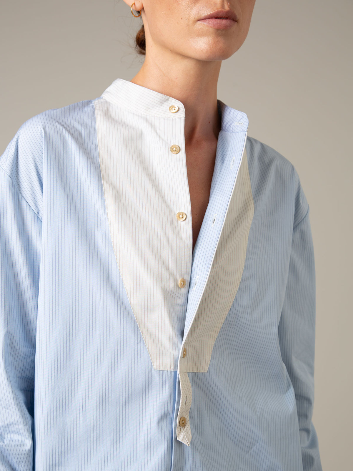 Baptiste Unisex Shirt - Lady Poplin - Office Blue