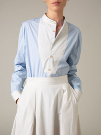 Baptiste Unisex Shirt - Lady Poplin - Office Blue