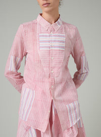 Baptiste Shirt - Pirate Stripes - Red & Neel