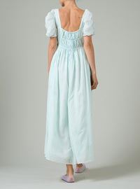 Calliope Dress - Mint - Floral Eyelet