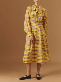 Alba Voile Blouse - Provencal Mignardises - Yellow / Magenta