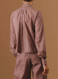 Thierry Colson Alba Blouse Rosewood Yellow Pre Spring 2024