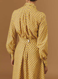 Thierry Colson Alba Blouse Yellow Magenta Pre Spring 2024