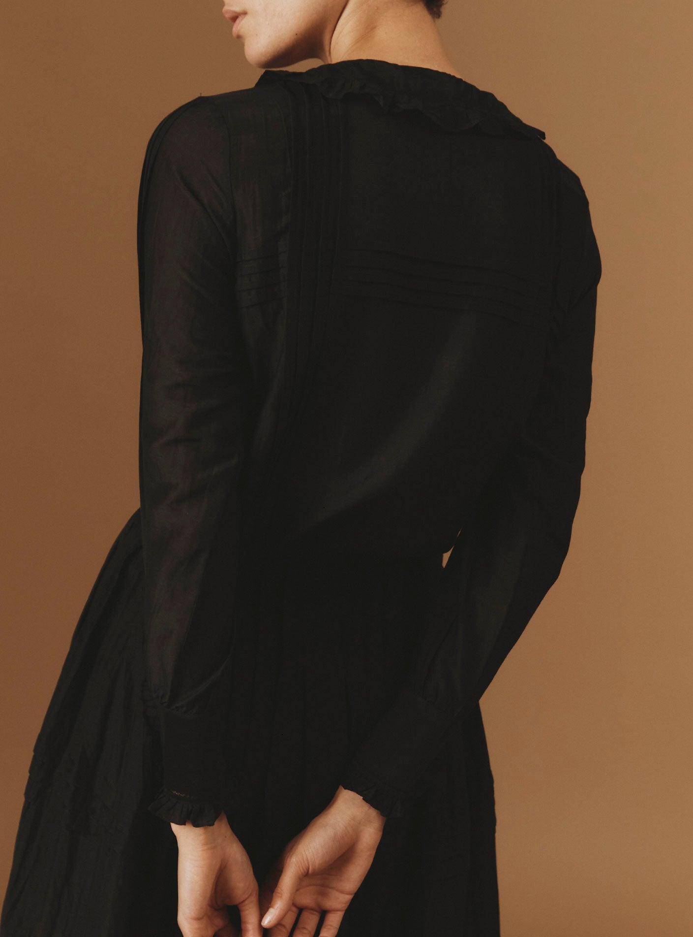 ZULAIKA Black Cotton Silk Blouse - Thierry Coslon – Thierry Colson