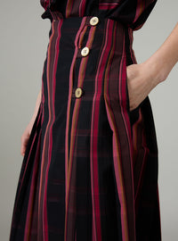 Brenda Skirt - Ghost Tartan - Pink