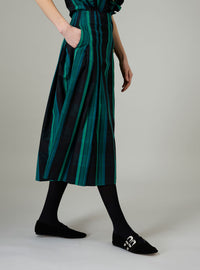 Brenda Skirt - Ghost Tartan - Green